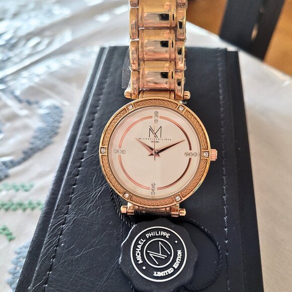 Michael Philippe Women's Diamond Rose Gold Watch - Picture 4 of 5